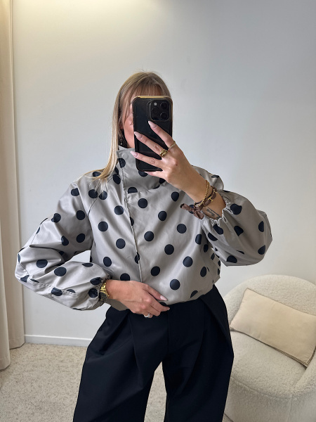 Veste kaki à pois