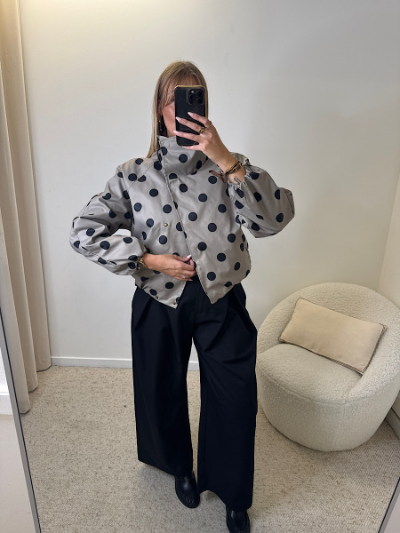 Veste kaki à pois