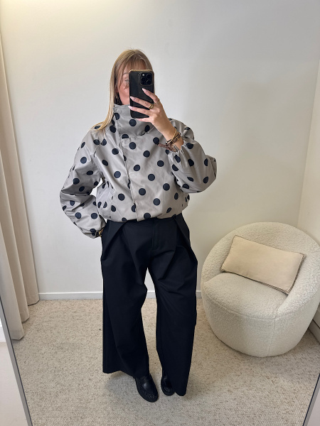 Veste kaki à pois