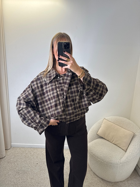 Bombers à carreaux vintage