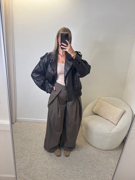 Pantalon à carreaux