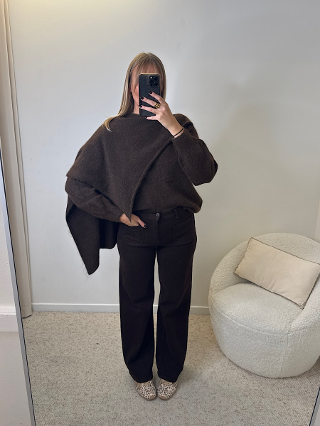 Jeans palazzo choco