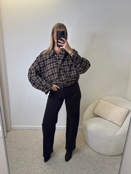 Jeans palazzo choco