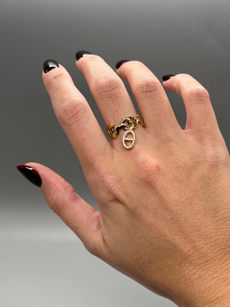 Bague breloque ori